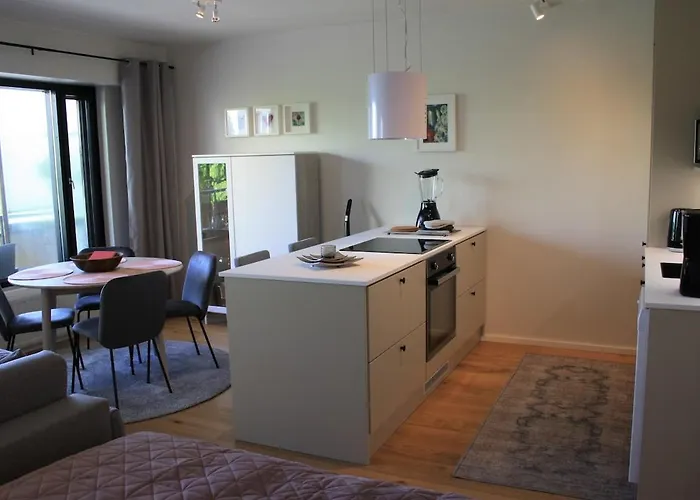 公寓 Air Conditioned Downtown With View 海门林纳